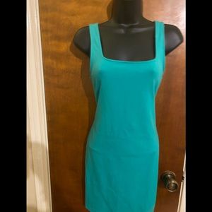 Teal mini dress